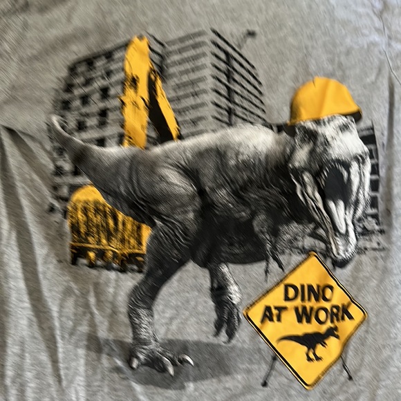 Dino at work size 7/8 graphic tee - Picture 2 of 4